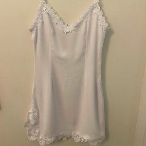 Superdown Slip Dress Flower Detailing with VNeck